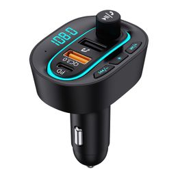 Nieuwe PD Port-auto MP3 Bluetooth Player Atmosphere Light Fast Charging Car Bluetooth handsfree Music Playback BT24