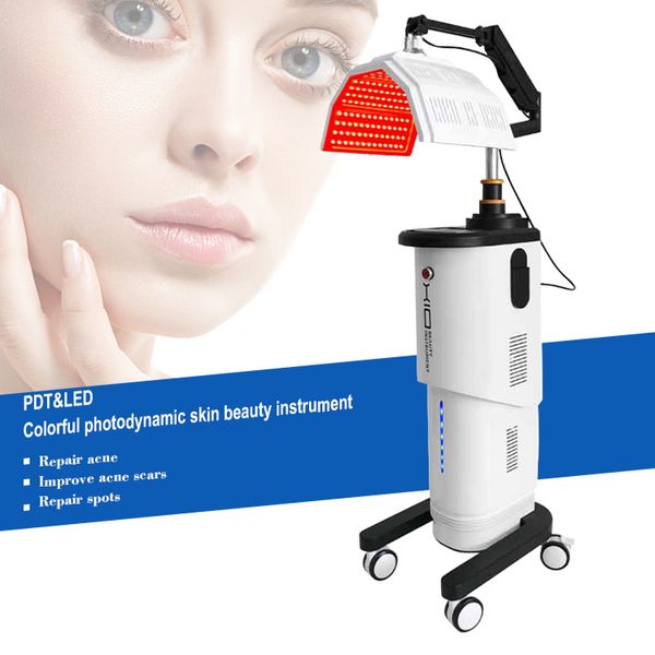 Nuevo PDT LED Luz de fotones Máquina de estiramiento de la piel Lámpara de terapia Belleza del cuerpo facial SPA Rejuvenecimiento de la piel Apriete el dispositivo eliminador de arrugas del acné