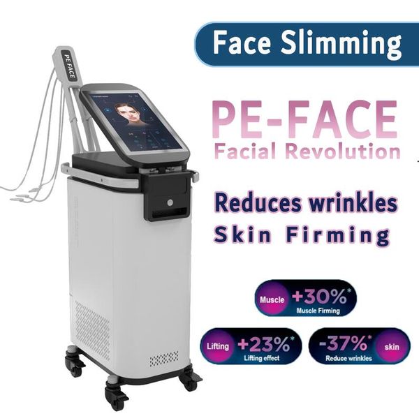 Nueva máquina de cara de PE Estiramiento facial de RF Reducción de arrugas Efecto de elevación Colágeno de la piel Levantamiento de la piel Cara del cuerpo Adelgazamiento eliminación de arrugas máquina de belleza