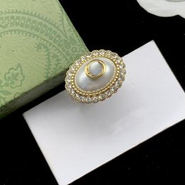 Nuevo ring Peal Woman Ring Luxury Designer Ring Stones for Lovers Fashion Jewelry Supply
