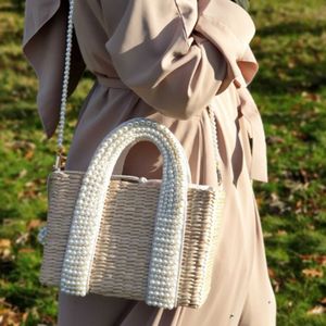 Sac à main en paille tissé à la main pour femmes, sac à main de styliste pour vacances en bord de mer, nouvelle collection