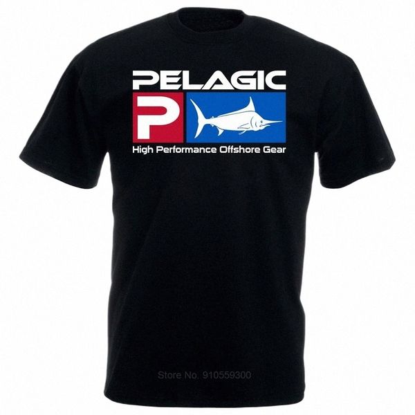 Nueva camiseta Pelagic Fisher Offshore, camiseta gráfica, Color negro, talla S, M, L, Xl, 2XL, camiseta Cott, camisetas al por mayor x1NR #