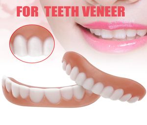 Nuevo perfecto revestimiento superior inferior cubierta cosmética para dientes simulación de silicona blanqueamiento dental Braces4820006