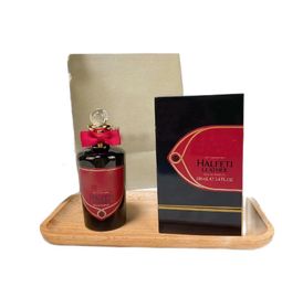 Nuevo Perfume Halfeti Leather Black Rose Cologne Perfume para mujer 100ml Eau De Parfum Lujo Famoso diseñador Fragancia Larga duración NATURAL SPRAY Desodorante
