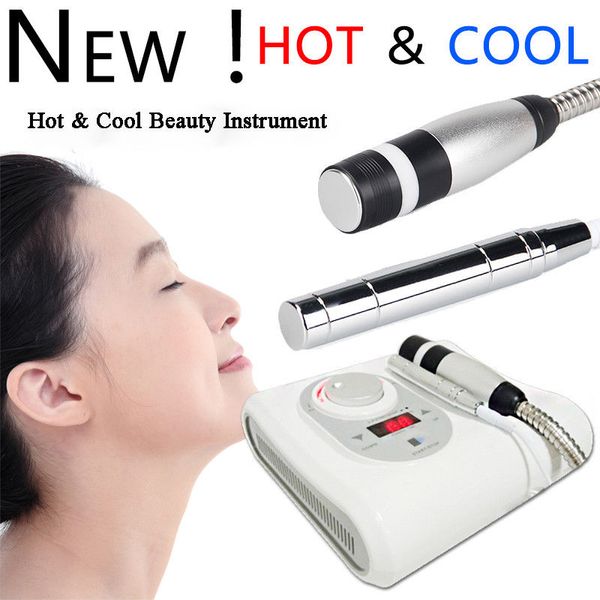 2 en 1 Ho t Cryo sans aiguille électroporation méso mésothérapie Cool visage Anti-âge soins de la peau beauté Machine