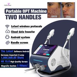 Nieuwe permanente ontharingsmachine Huidverjonging Acnebehandelingsapparatuur OPT IPL Elight Laser Face Lift-apparaat