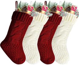 Nouveaux articles de bas de Noël en tricot personnalisés Stocks pour animaux de compagnie vierges Bas de Noël Stocks de vacances Bas familiaux décoration intérieure1150708