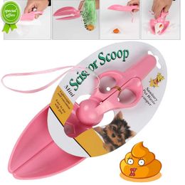 Nuevo Pet Dog Cat Pooper Scooper Tijeras Style Poop Scoop Limpiador para exteriores Recogida de residuos Conveniente Residuos de animales para suministros para perros