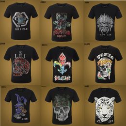 Nouveau Philips Plein Men T-shirt Designer Pp Skull Diamond T-shirt Plein Shirt Gard Dollar Brown Bear Brand O-Colk Skulls Paris T-shirt PP Polo Shirt 7213