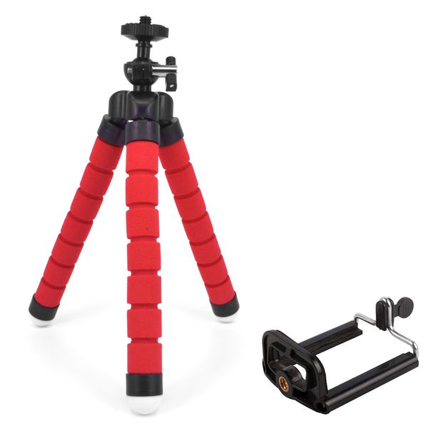 TRIPOD TRIPODE TRIPODE TRIPODE POUR LA CAMERALE MOBILE BACKUS SUCTOPUS SUCTOPUS XIAOMI SAMSUNG CLIP MULTICOLOR