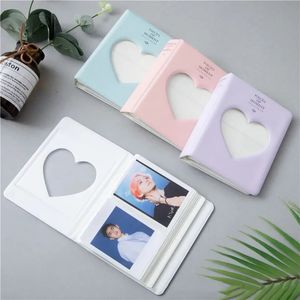 Nouveau support Photocard 3 pouces 64 poches album photo Love Heart Movie Ticket Star Collection Photo Sticker Sticker Diy Mini Instax Album pour le billet