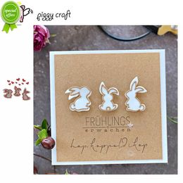 Nieuwe Piggy Craft Metal Cutting Dies Cut Die Mold Easter Bunny Hearts Scrapbook Papier Craft Mes Mes Mes Mes Punch Stencils Dies