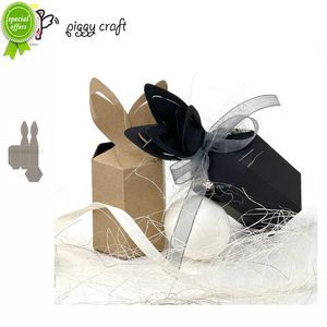 Nieuwe Piggy Craft Metal Cutting Dies Cut Die Mold Easter Bunny Gift Box Scrapbook Paper Craft Mes Mold Blade Punch Stencils Dies