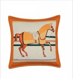Nieuwe kussensloop American Plush Orange Home Bank Cover Kussen Cover Clow Curber European Style Showroom Cushion zonder kussenkern