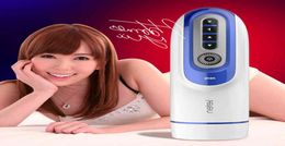 Nieuwe piston intrekbare mannelijke masturbator voor mannelijke automatische pijpbeurtverwarmingstem stuwkracht Massager Adule Sex Toys5544526