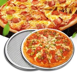 Nieuwe pizza bakplaat multifunctionele voedselkwaliteit aluminium legering ronde bakmaaspan voor huis voor aluminium bakmaaspan