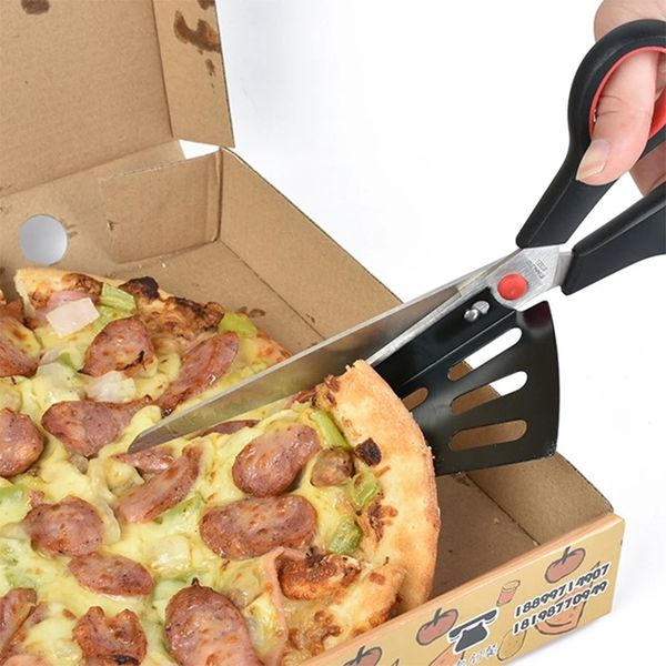 NOUVEAU Pizza Ciseaux Couteau Pizza Outils De Coupe En Acier Inoxydable Pizza Cutter Trancheuse Outils De Cuisson Multi-fonctionnel