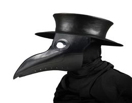 Nouveaux masques de médecin de la peste Masque de docteur à bec Masque fantaisie à long nez Cosplay Masque gothique rétro Rock en cuir Halloween bec Mask1344454