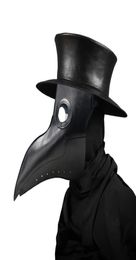 Nieuwe pest Doctor Masks BEAK DOCTOR MASK MASK Lange neus Cosplay Fancy Mask Gothic Retro Rock Leather Halloween Break Mask 267V1992765