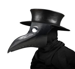 Nieuwe pest Doctor Masks BEAK DOCTOR MASK MASK Lange neus Cosplay Fancy Mask Gothic Retro Rock Leather Halloween Beak Mask9202081
