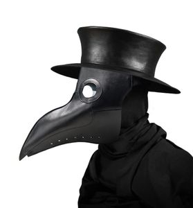 Nieuwe pest Doctor Maskers Beak Doctor Mask Lange neus Cosplay Fancy Mask Gothic Retro Rock Leather Halloween Break Mask4136641