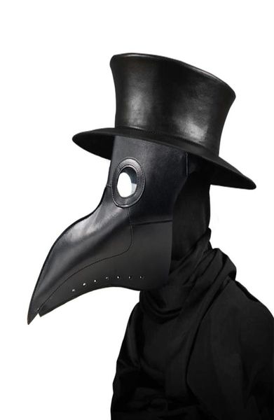 Nuevas máscaras de doctor de peste máscara de doctor de pico Cosplay Cosplay Fancy Mask Gothic Retro Rock Leather Halloween Beak Mask267v4508024