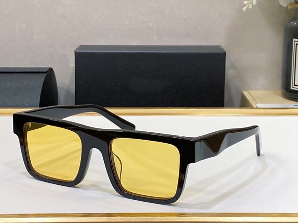 chaud 19wf 19w lunettes de soleil design nouvelle mode cool hommes lunettes de soleil pour femmes femme lunettes cadre noir jaune uv400 protection lentille mode à la mode simple lunettes