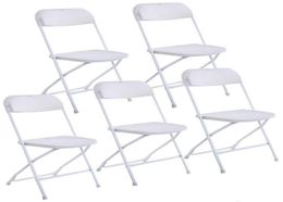 Nouvelles chaises de pliage en plastique chaise d'événement de mariage commercial blanc gyq6105404
