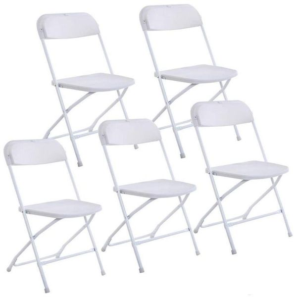 Nouvelles chaises pliantes en plastique chaise d'événement de fête de mariage commerciale blanc GYQ198S