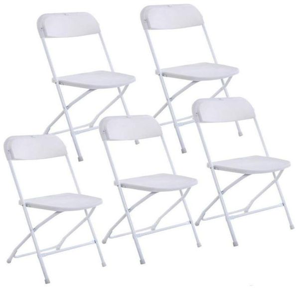 Nouvelles chaises pliantes en plastique chaise d'événement de fête de mariage commerciale blanc GYQ5681474