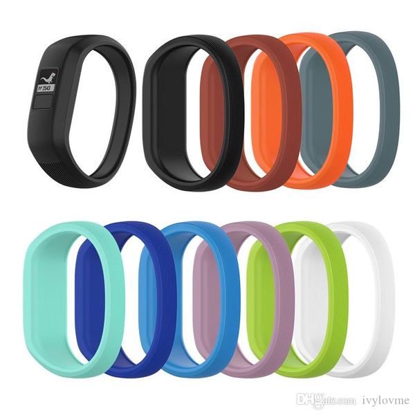 Silicone Soft Enfants Montre Bracelet Bracelet Bracelet Poignet Remplacement de la sangle pour Garmin Vivofit JR Smart Montre Smart Montre Coloré Montre Band S / L Hot