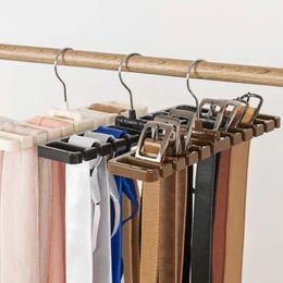 Nieuwe plastic stropdasgordel sjaal organisator kast garderobe ruimte spaarder hanger voor mannen dames kleding met metalen haak riem opslag