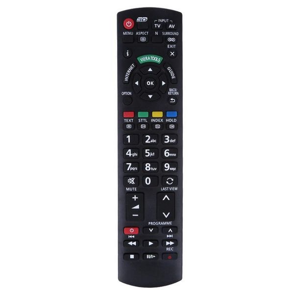 Nouvelles télécommandes de remplacement de téléviseur en plastique pour téléviseur Panasonic N2QAYB000572 N2QAYB000487 EUR7 6280EUR-77