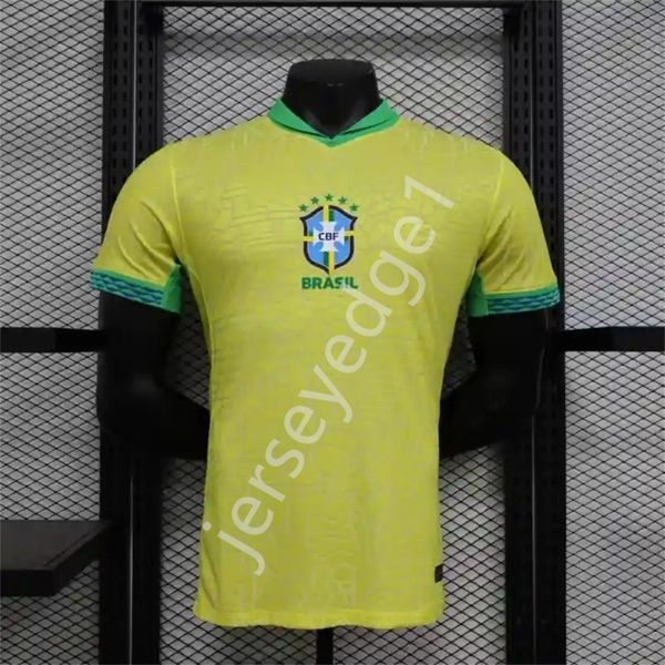 NUEVO Jugador versión llegada 2024 Brasil camisetas de fútbol VINI JR L.PAQUETA NEYMAR 23 24 P.COUTINHO RICHARLISON camiseta de fútbol BRUNO G. PELE CASEMIRO establece camiseta NEYMAR