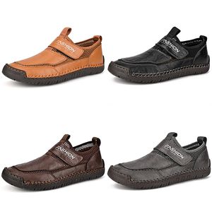 Nouveau Grande taille chaussures décontractées noir blanc marron foncé gris hommes chaussures d'affaires respirant athleisure baskets GAI