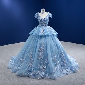 Nuevos vestidos para madre de novia de talla grande, vestido de quinceañera, aplicaciones de encaje azul, cristales con cuentas, vestidos para madre del novio, impresionantes vestidos formales de noche, vestido de invitados a la boda