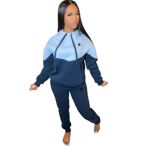 Nieuwe Plus Size Tweedelige vrouw Trainingspakken Set Top en Broek Dameskleding Casual 2 stuks Outfit Sportpak Joggingpakken Trainingspakken Jumpsuits 121