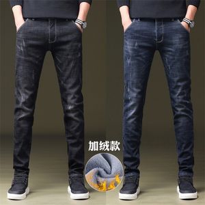 plus jeans pour hommes épais en velours slim stretch 201111111