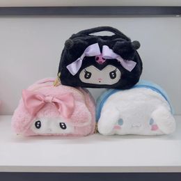 Nieuwe pluche tas Kuromi Handheld make -uptas, toiletzak, pop, krabmachine, poppenmachine cadeau