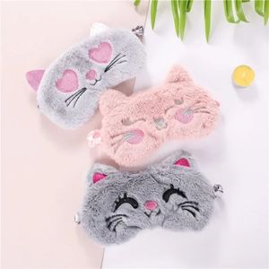 Nouveau masque de sommeil en peluche mignon koala lapin tri les yeux bands pour les yeux couvre-aide nocturne masque de rêve bandage en coton pour le somnifère