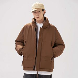 Nouvelles vestes en puffe épaisses en peluche en manteau de coton d'automne et d'hiver pour hommes