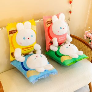 Nouveau jouet en peluche croustilles lapin coussin oreiller poupée cadeau en gros 50cm