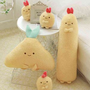 Nieuwe knuffel Gevulde pop Leuke Cartoon San-X Sumikko Gurashi Hanger Garnalen Lange Lichaam Tempura Kussen Kussen Kerst Contrein Y211119