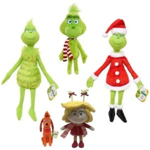 Nieuw knuffels Grinch groen bont monster Sublimatie Blanks Grinch cartoon pop kinderen kerstcadeaus nieuwe warmteoverdracht print ZZ