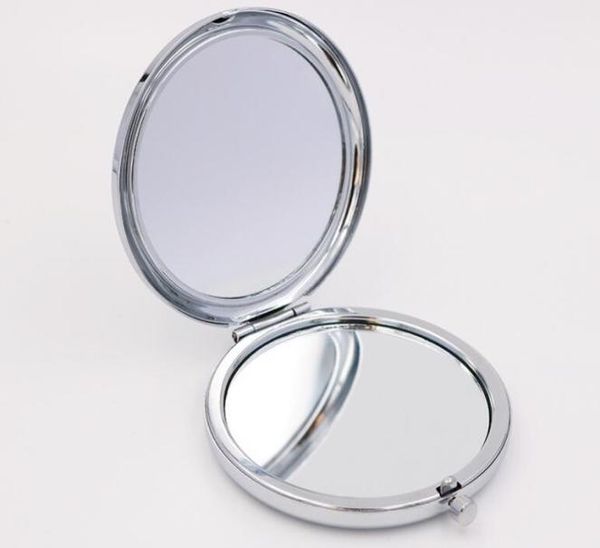 Nouveau miroir de poche argent miroirs compacts vierges idéal pour bricolage miroir de maquillage cosmétique cadeau de fête de mariage 8729664