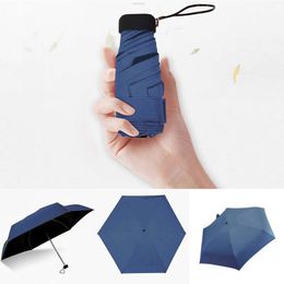 Nieuwe Pocket Regenparaplu Zon Regen Vrouwen Platte Lichtgewicht Paraplu Parasol Opvouwbare Parasol Mini Paraplu Klein Formaat voor Reizen