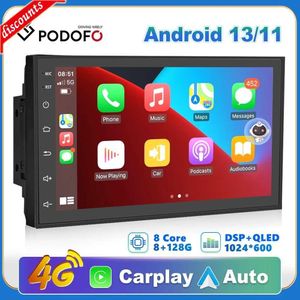 Nouveau Podofo 8G 128G autoradio GPS 2 din Android 10.0 Auto Carplay universel 7 