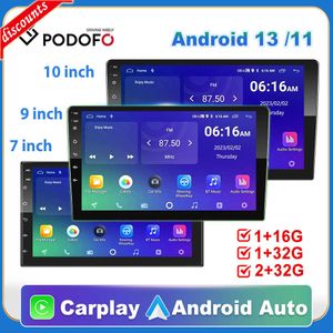 Nouveau Podofo Android 11 autoradio Autoradio 32G 2 Din 7 