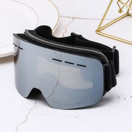 Nouveau coffret de miroir de ski cylindre anti-buée polarisé, lunettes de randonnée sur neige en plein air PF