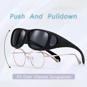 Nuevas gafas de sol polarizadas que se ajustan sobre los anteojos, gafas protectoras para conducir, gafas de pesca, gafas de sol deportivas, gafas de visión nocturna